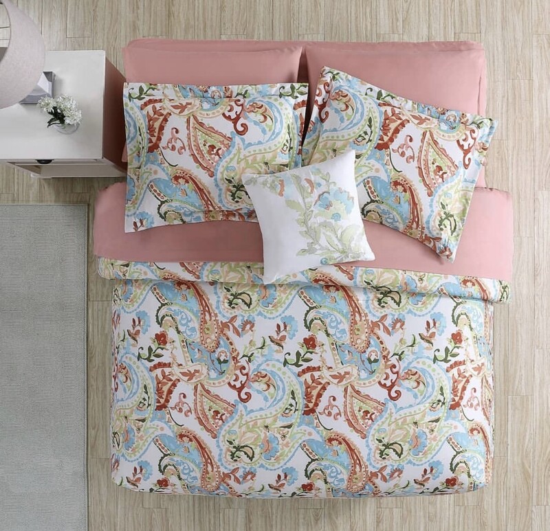 7 piece reversible comforter set
