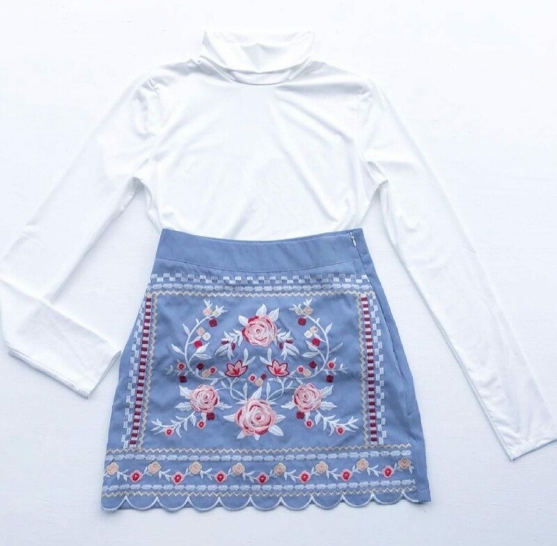 Custom Print Skirt Set