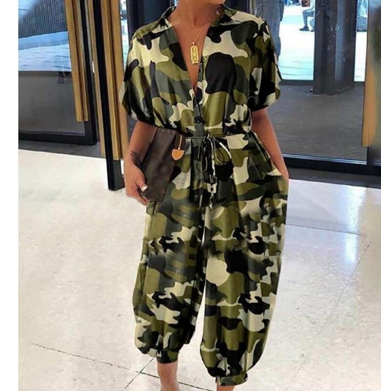 Camouflage  Print Jumper