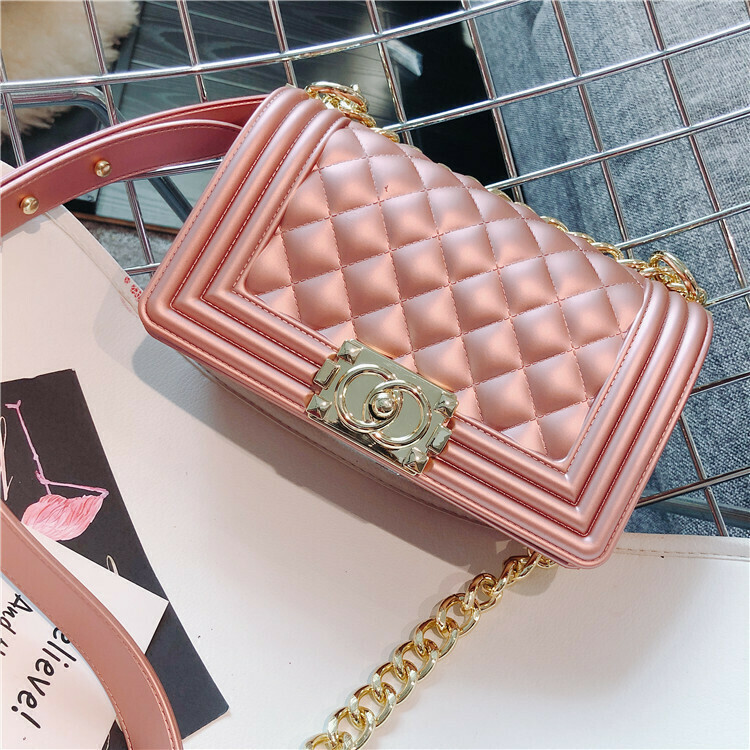 Rose Gold Fiery Flair Purse
