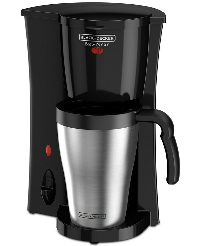 Black &amp; Decker Brew &#39;n Go Personal Coffeemaker with Travel Mug, Black, DCM18