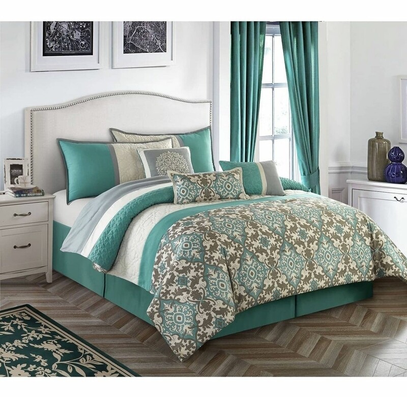 7 Piece King Size Comforter Set