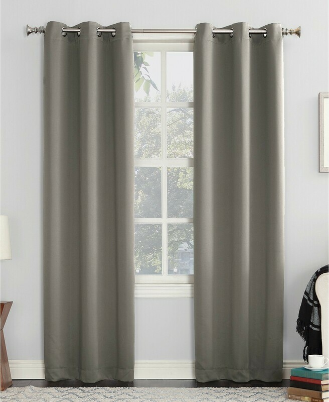 Sun Zero Preston 40&quot; x 63&quot; Grommet Top Blackout Curtain Panel