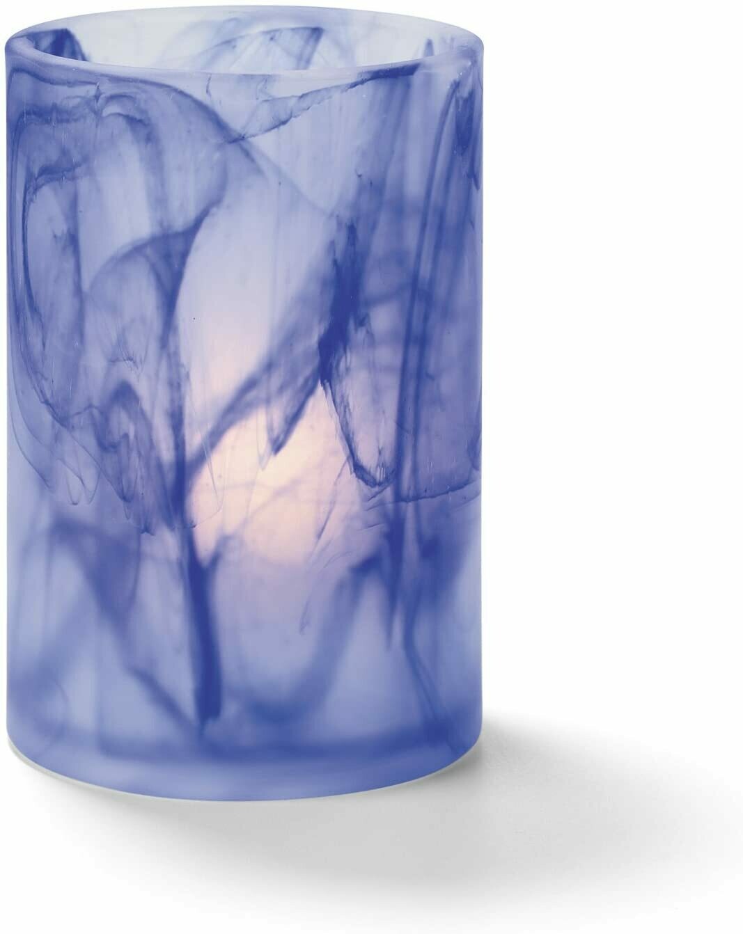 Hollowick Home Dark Blue Wysp Cylinder Glass Liquid Candle Holder 1 Pack
