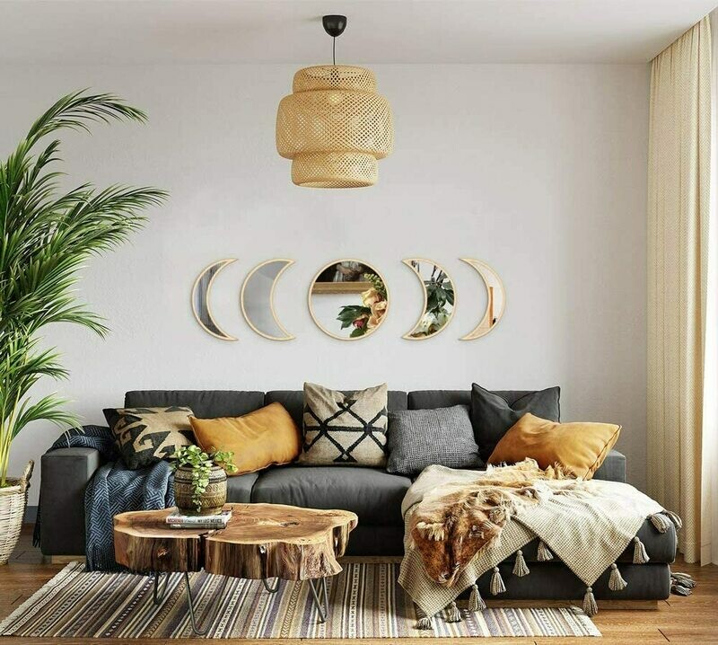 MAXROCK Moon Phase Mirror Set