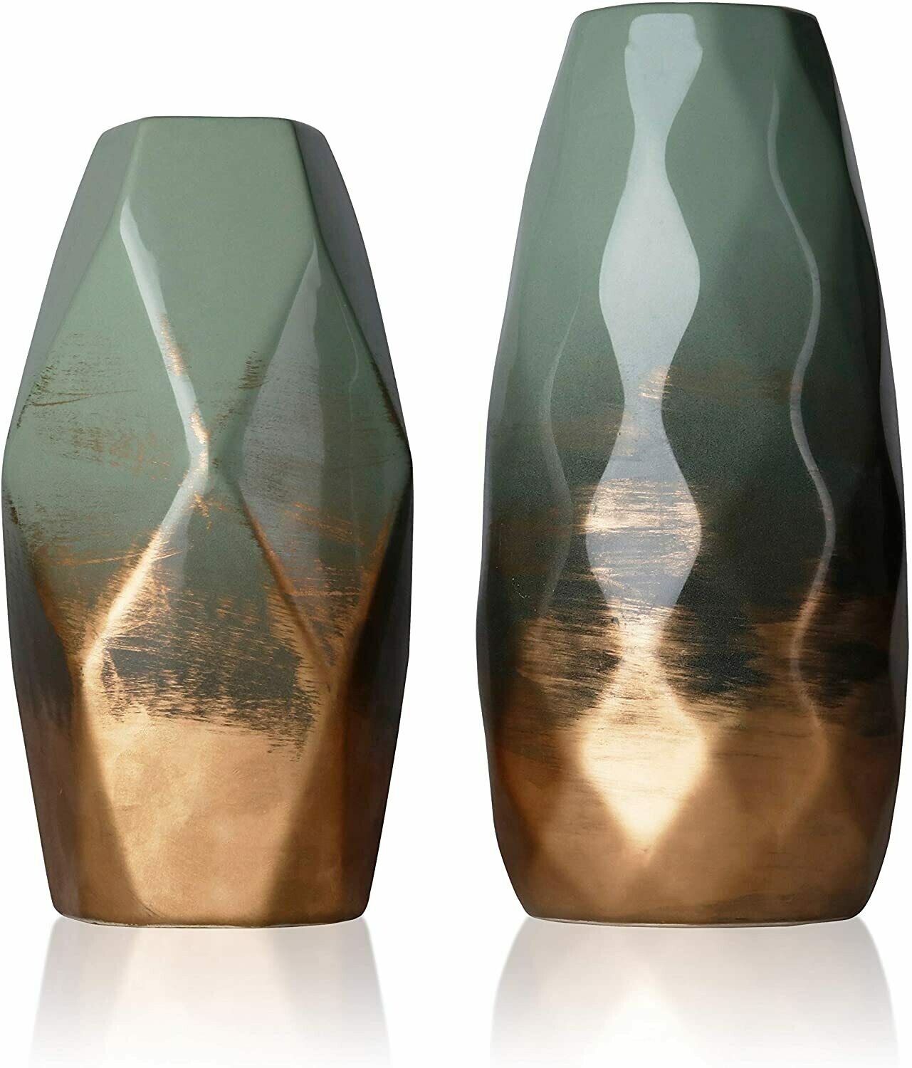 TERESA&#39;S COLLECTIONS Ceramic Flower Vases Set of 2