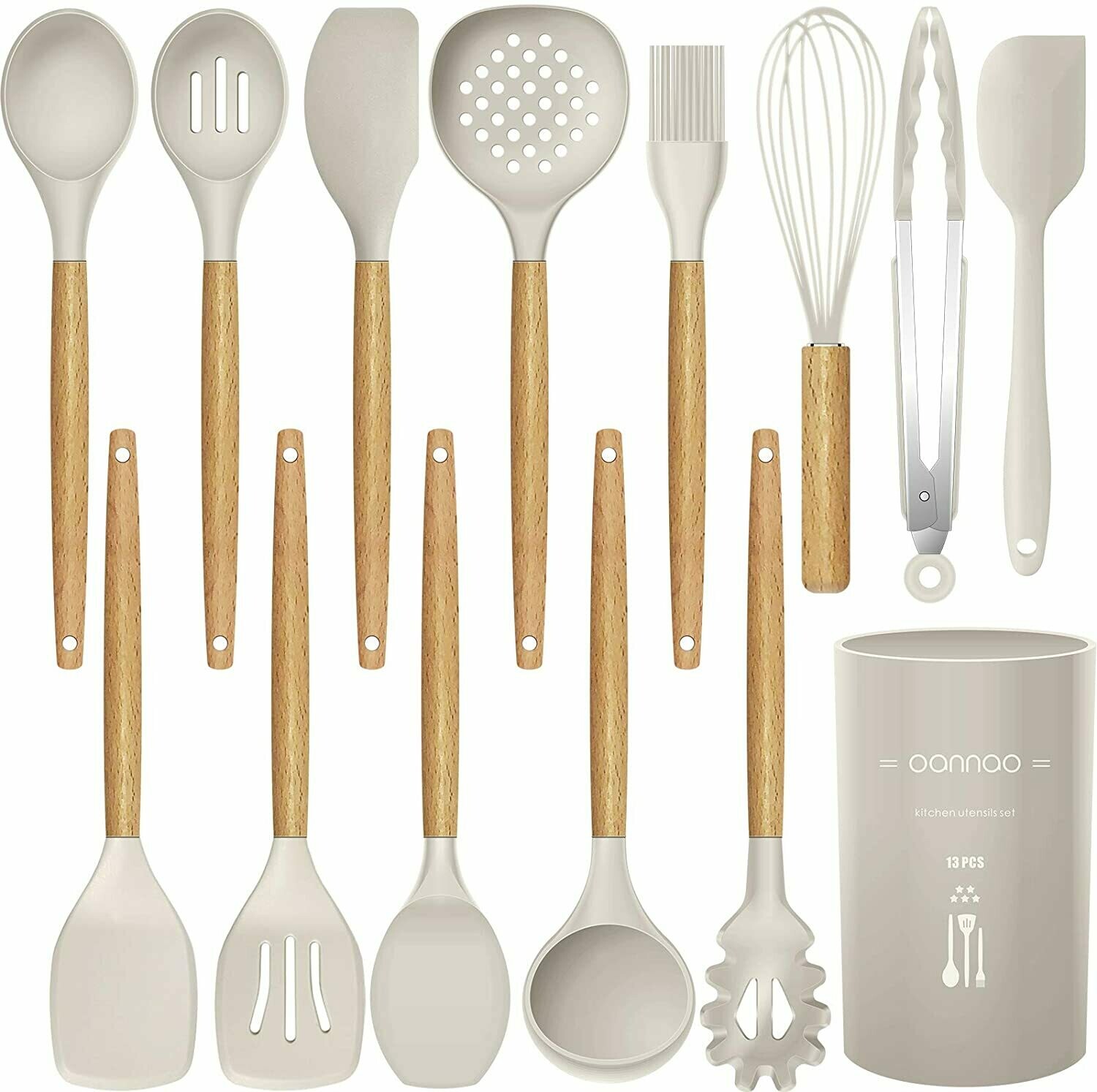 14 Pcs Silicone Cooking Utensils Kitchen Utensil Set