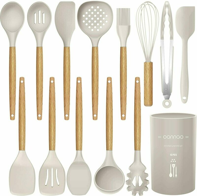 14 Pcs Silicone Cooking Utensils Kitchen Utensil Set