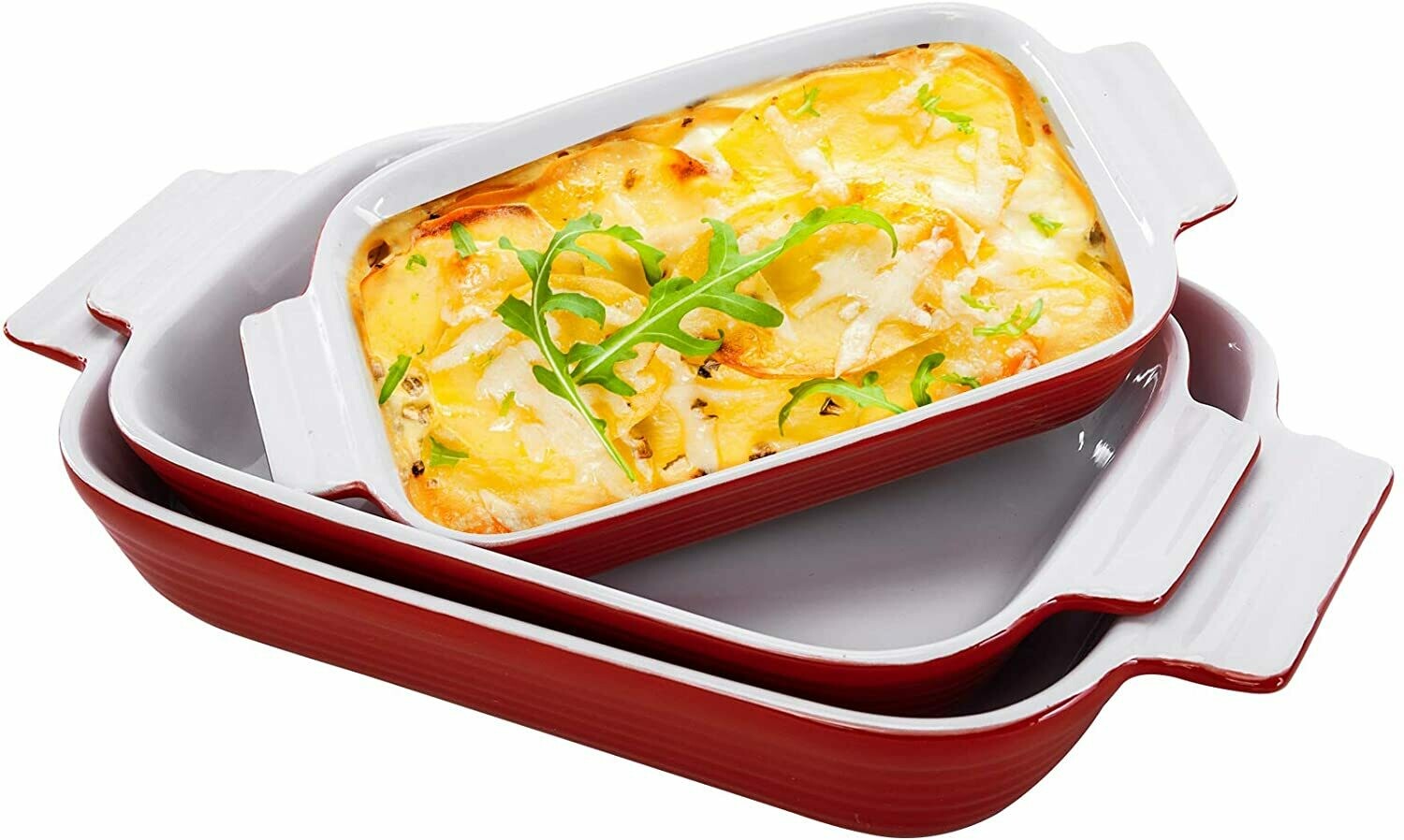 Hompiks Baking Dish Casserole Dishes Porcelain Bakeware Sets