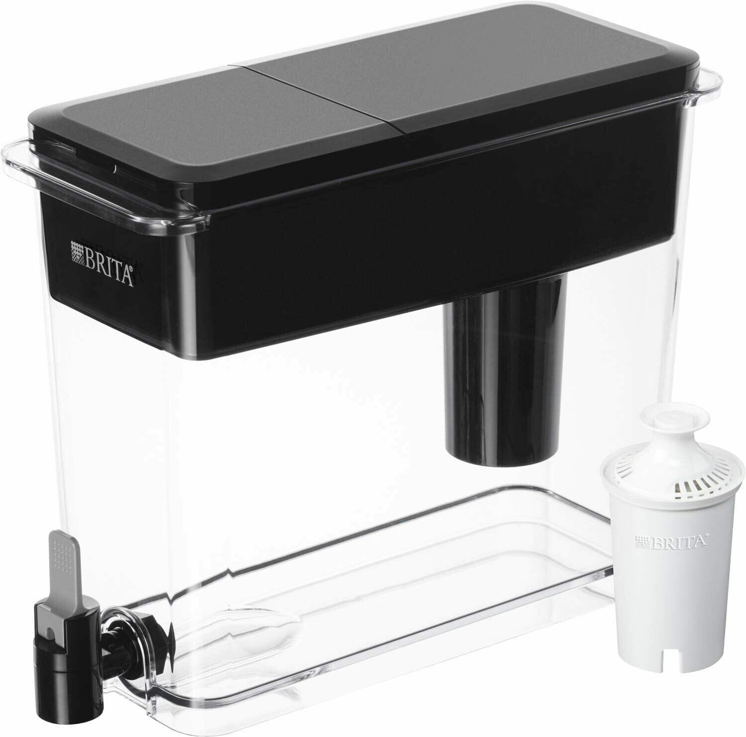 Brita Standard UltraMax Water Filter Dispenser, Black, Extra Large 18 Cup, 1 Count