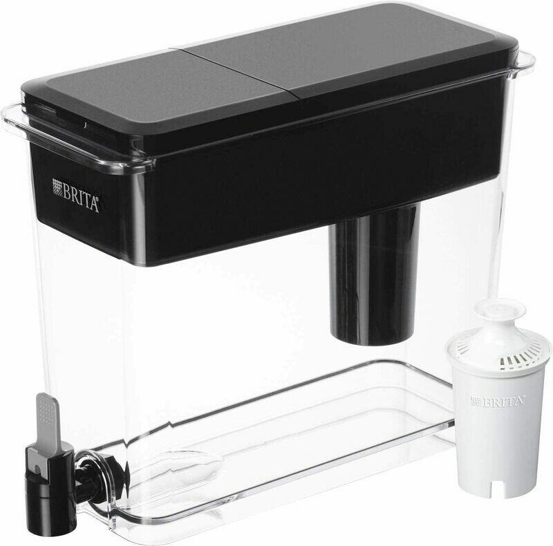 Brita Standard UltraMax Water Filter Dispenser, Black, Extra Large 18 Cup, 1 Count