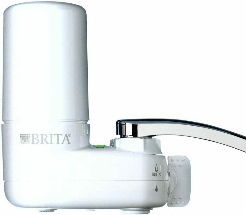 Brita Basic Faucet Water Filter System, White, 1 Count