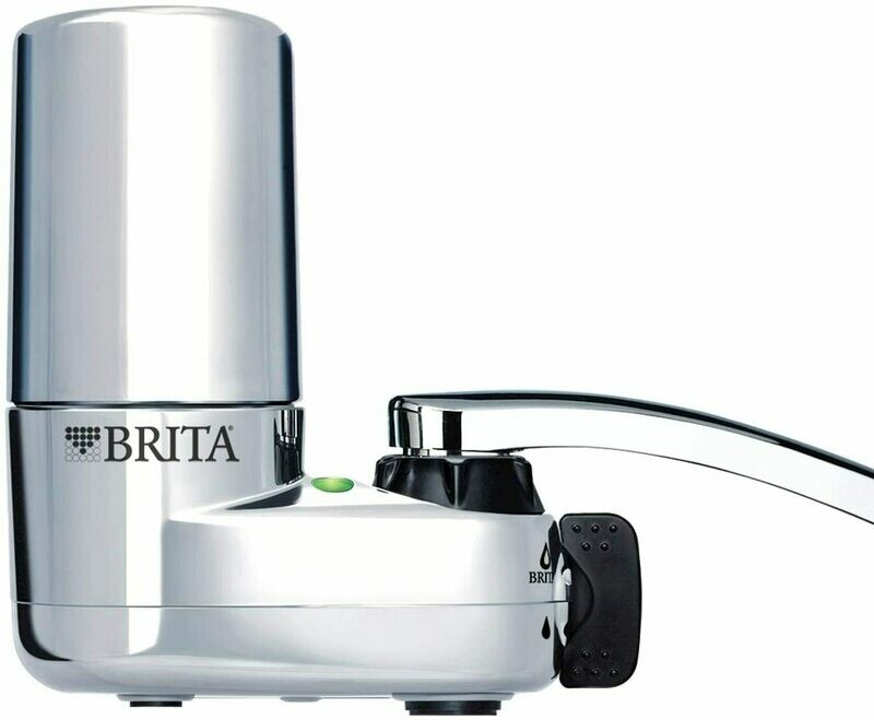 Brita Basic Faucet Water Filter System, Chrome, 1 Count
