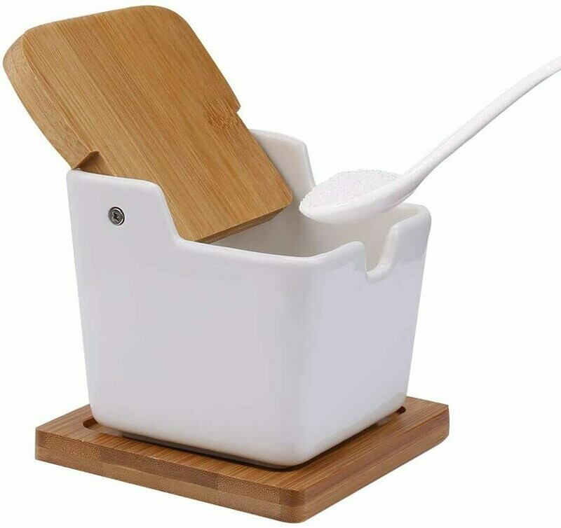 Sugar Bowls with Lids and Spoons