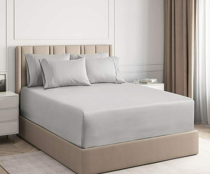 Extra Deep Pocket Sheets - 6 Piece Sheet Set - King Size Sheets Deep Pocket