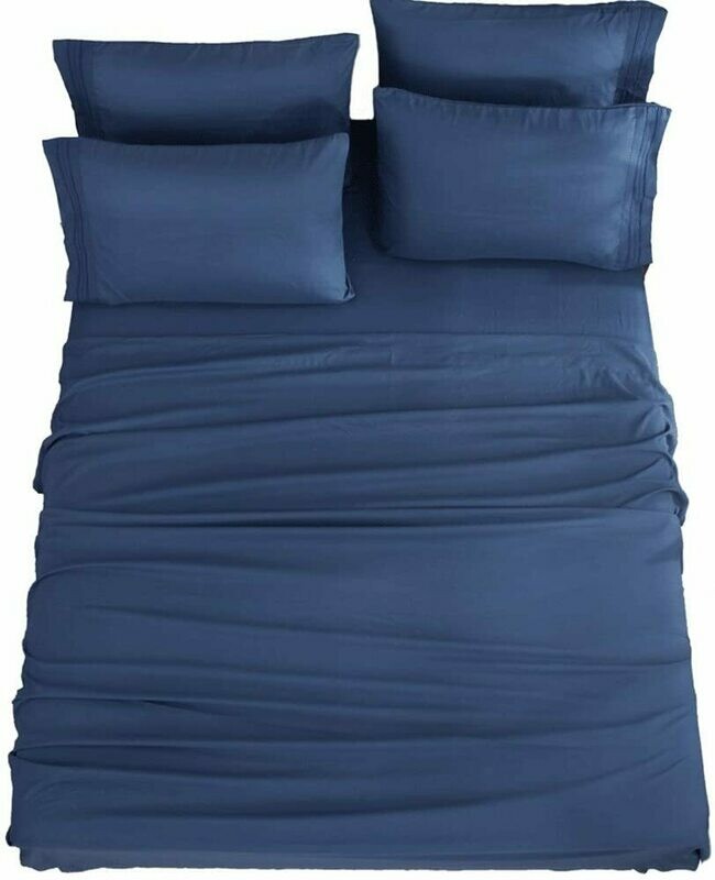 SONORO KATE Bed Sheets Set Sheets Microfiber Super Soft 1800 Thread Count Luxury Egyptian Sheets 16-Inch Deep Pocket Wrinkle Fade and Hypoallergenic