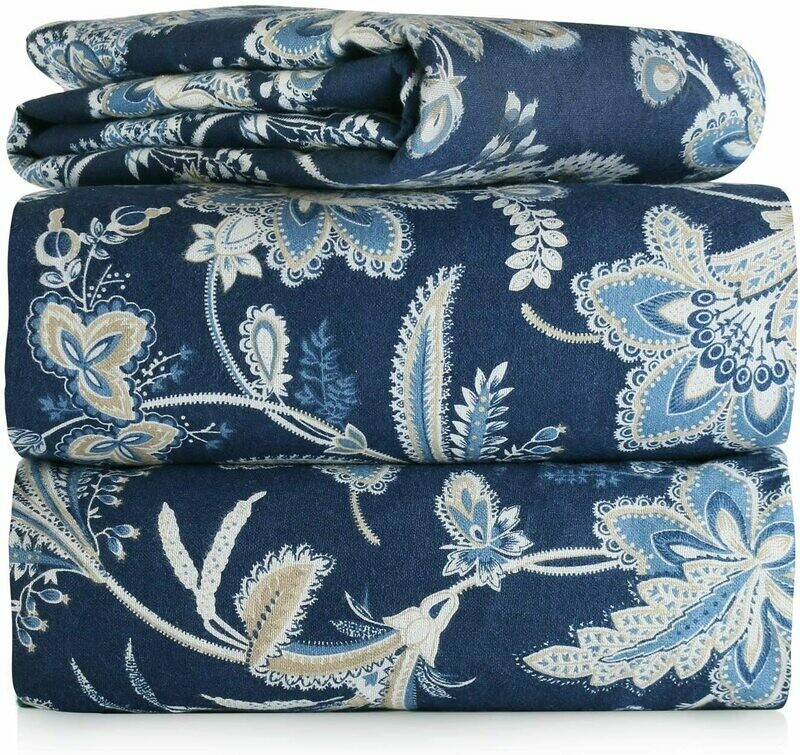 Piece 100% Soft Flannel Cotton Bed Sheet Set