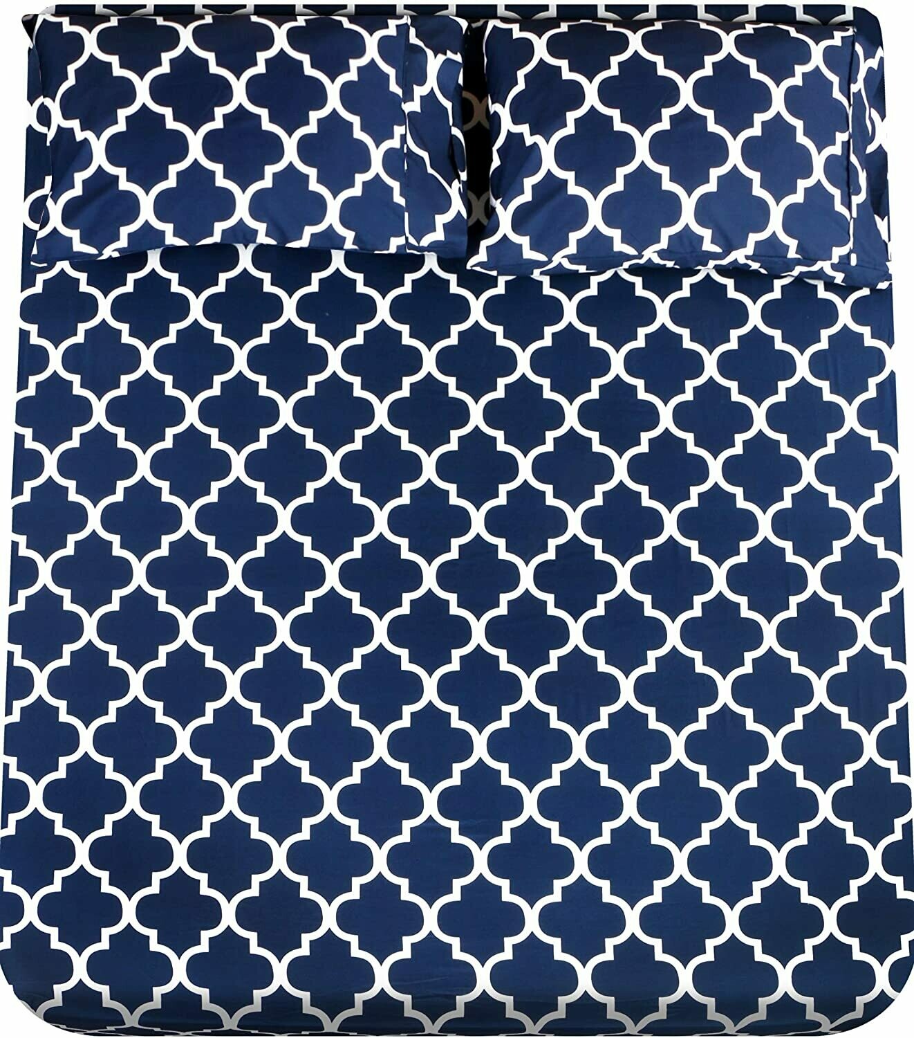 Utopia Bedding Printed Bed Sheet Set - 1 Fitted Sheet, 1 Flat Sheet and 2 Pillowcases - Soft Brushed Microfiber Fabric - Shrinkage and Fade Resistant
