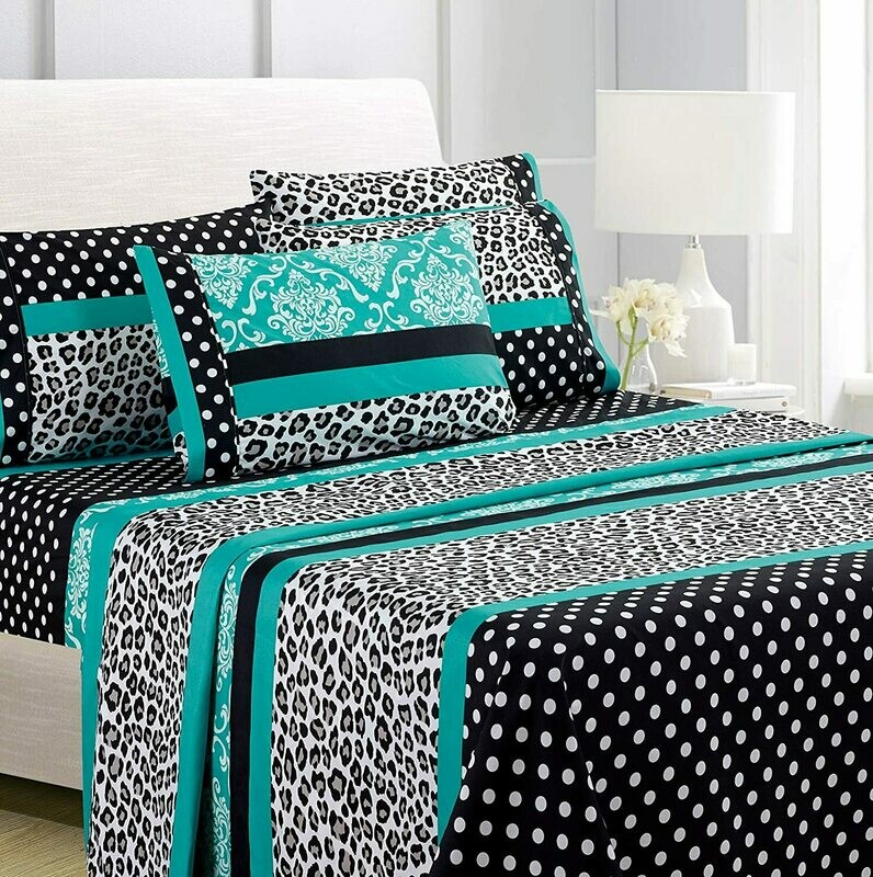 American Home Collection 6 Piece Bed Sheet Set Super Soft Brushed Microfiber