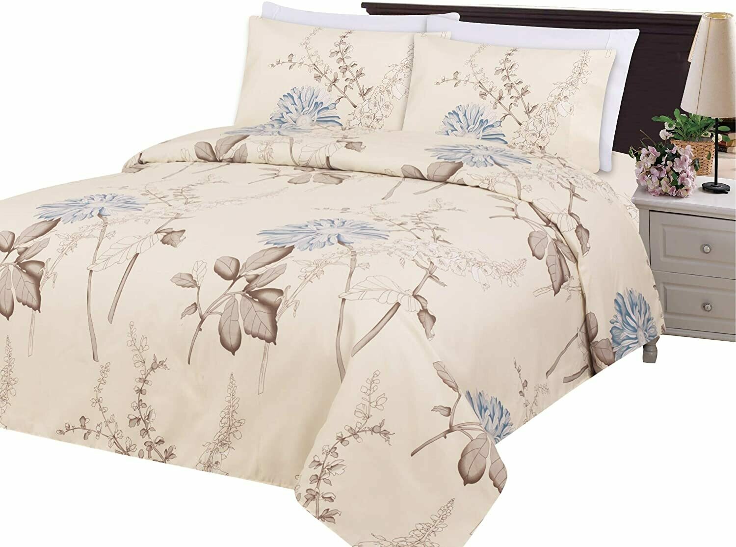 Bamboo Living Ultra Soft Silky Deep Pocket Rich Printed Rayon from Bamboo All Season 6 Pieces Sheet Set