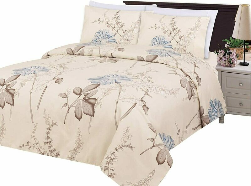 Bamboo Living Ultra Soft Silky Deep Pocket Rich Printed Rayon from Bamboo All Season 6 Pieces Sheet Set