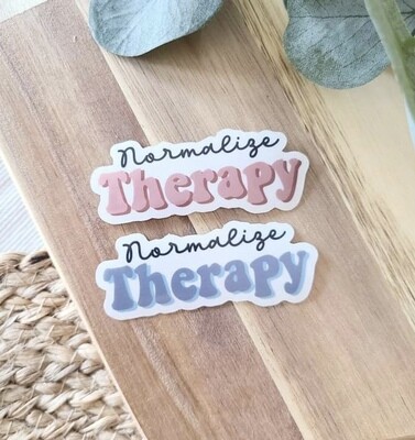 Clear Normalize Therapy Weatherproof Sticker