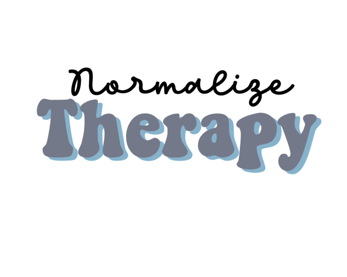 Clear Normalize Therapy Weatherproof Sticker, Color: Blue