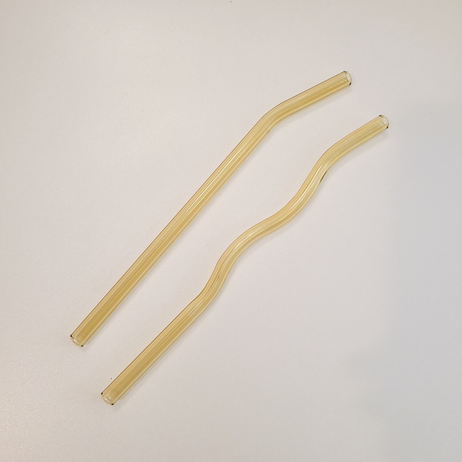 Yellow Glass Straw