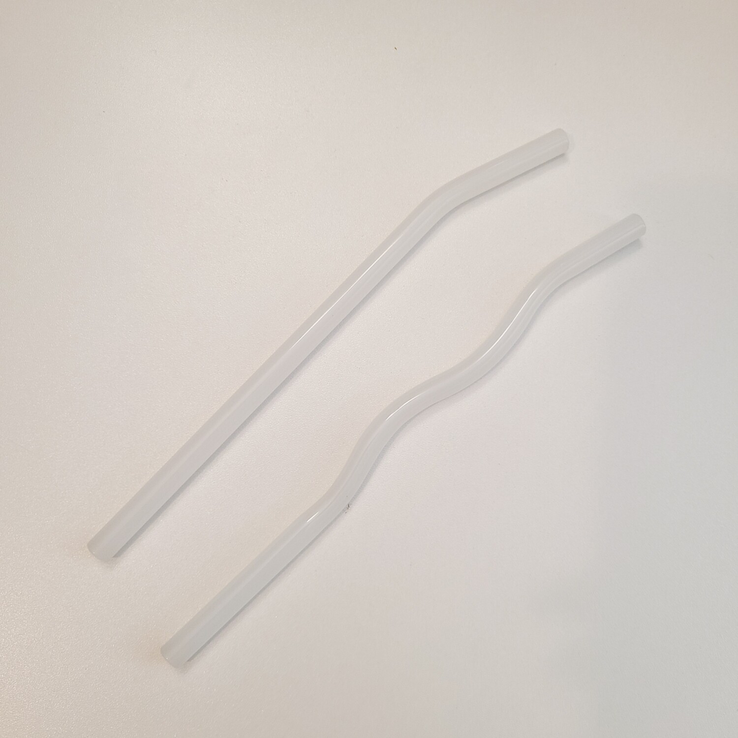 White Glass Straw