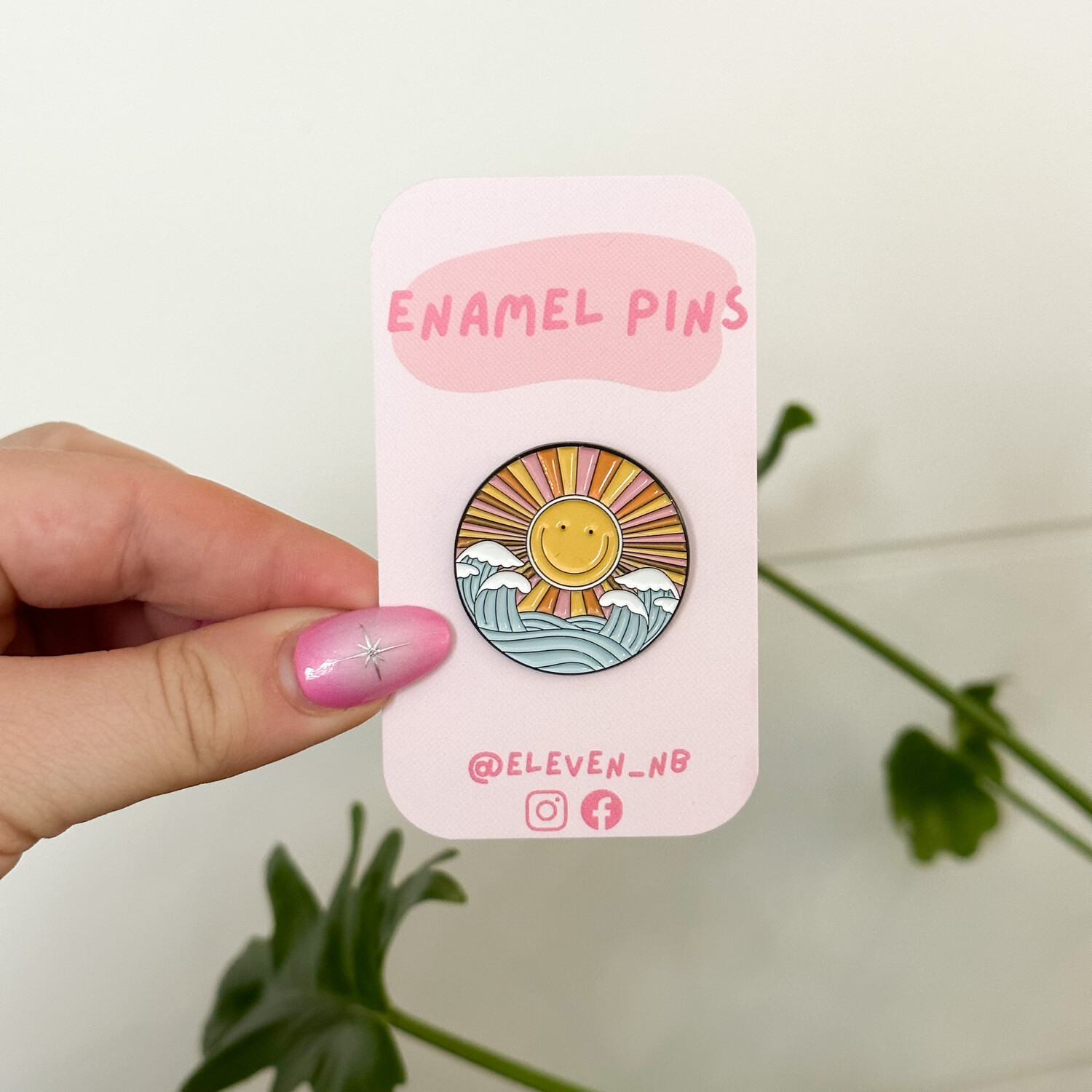 Sun King Enamel Pin