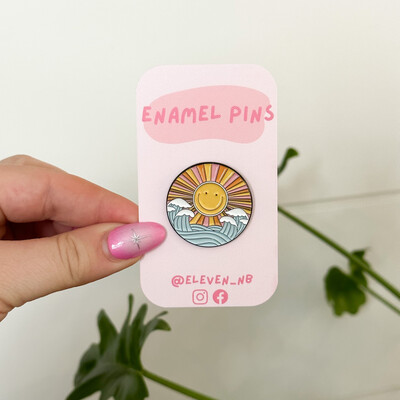 Sun King Enamel Pin