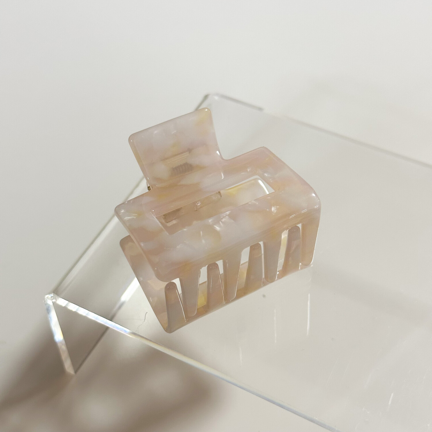 Flower Agate Mini Claw Clip