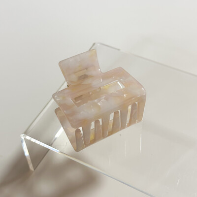 Flower Agate Mini Claw Clip