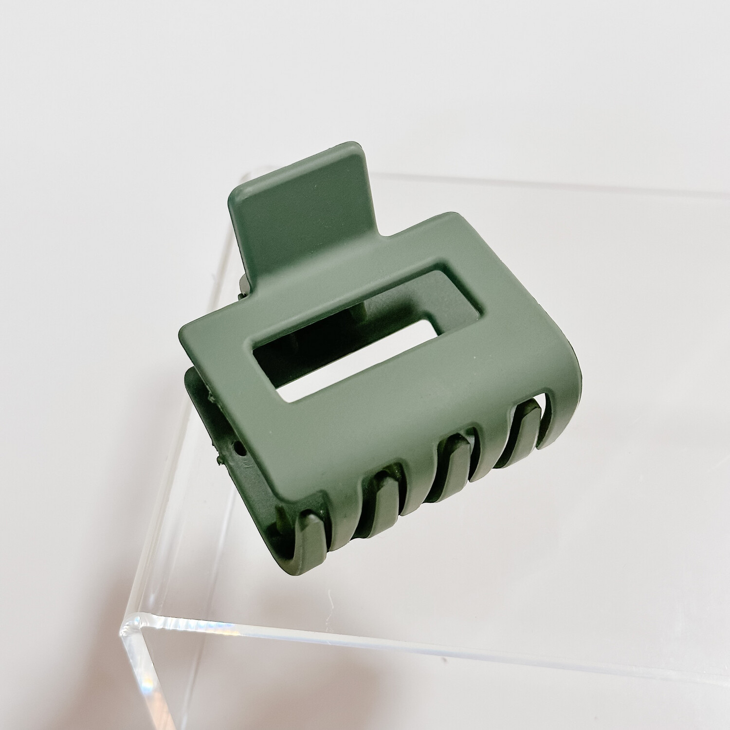 Green Matte Mini Claw Clip