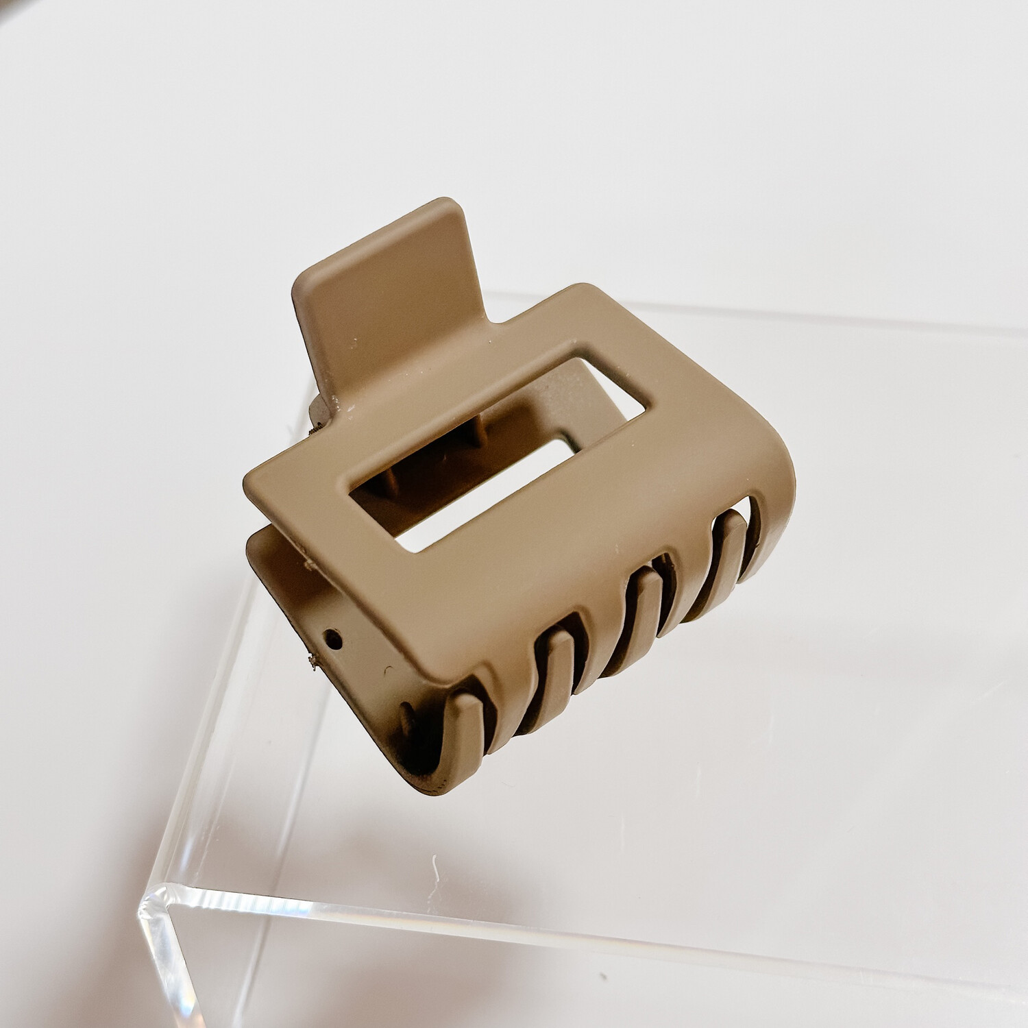 Brown Matte Mini Claw Clip