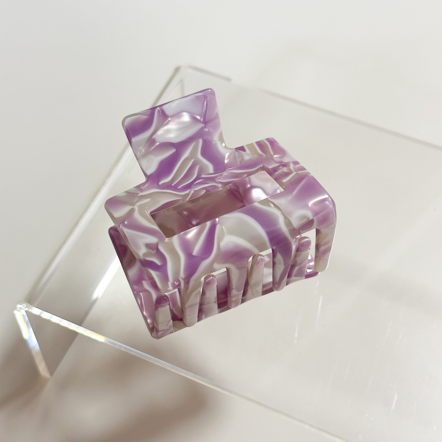 Purple Tie Dye Mini Claw Clip