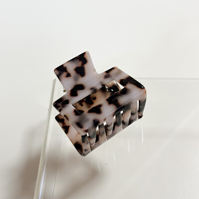 Gray Tortoise Mini Claw Clip
