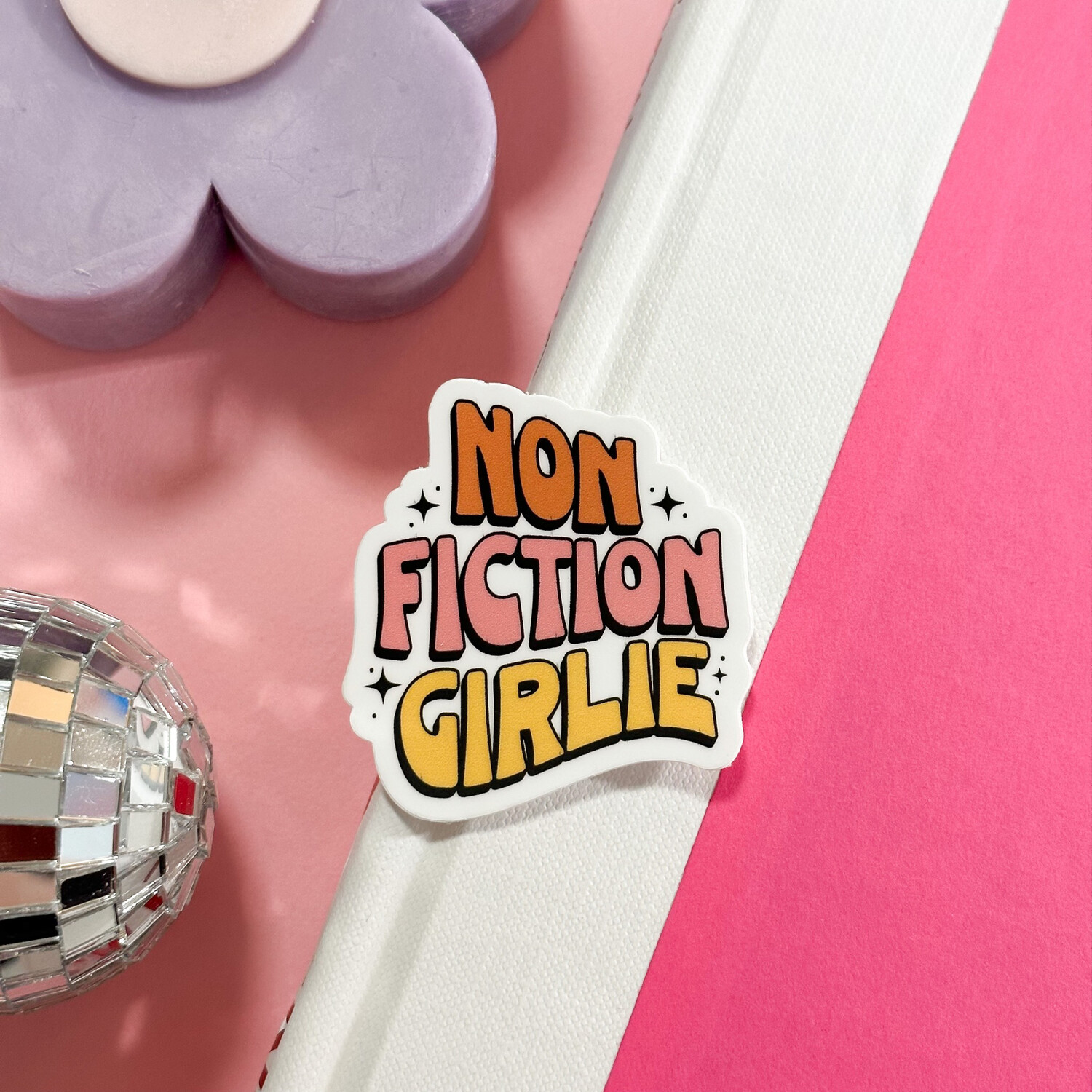 Non Fiction Girlie | Mini Kindle Sticker