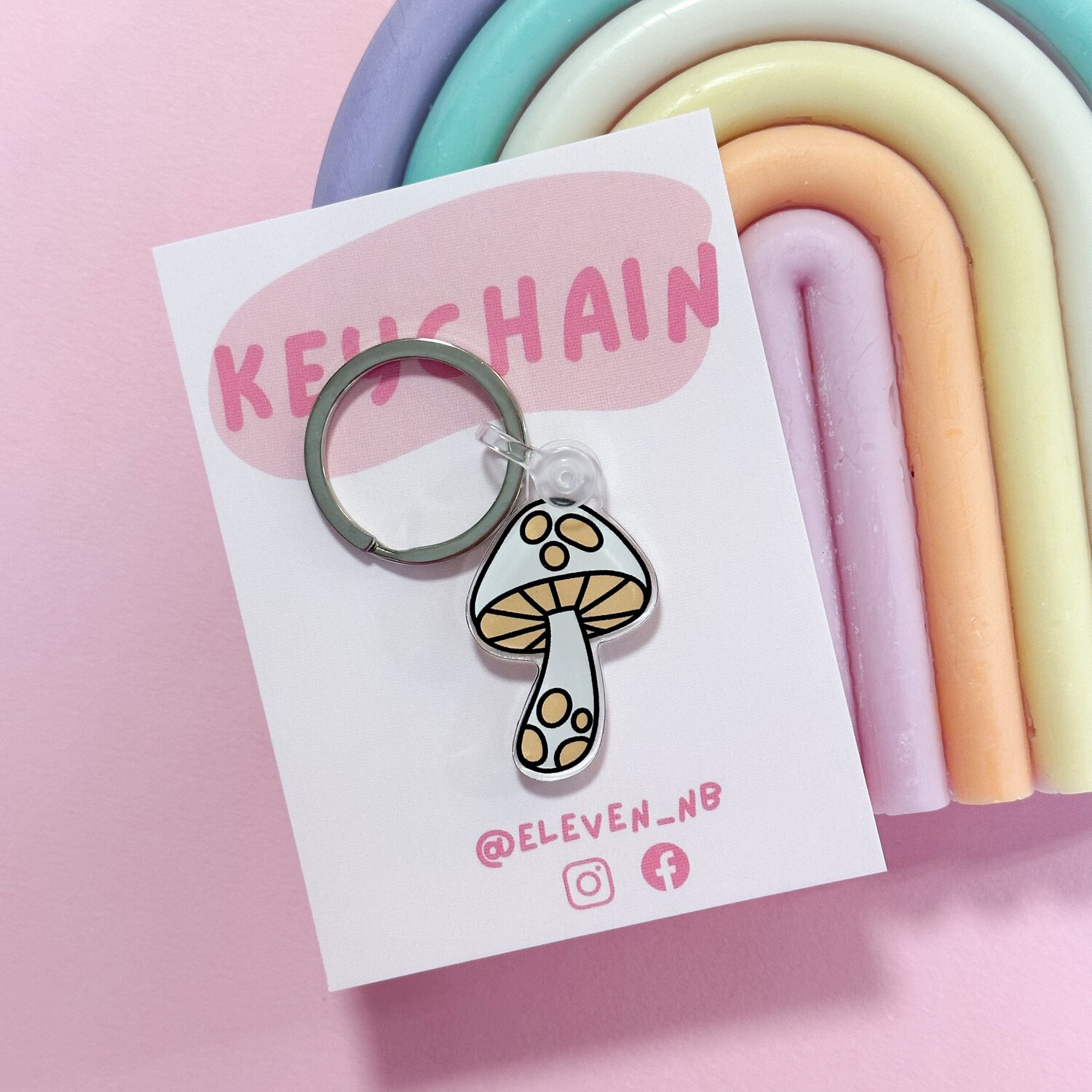 Mushroom Keychain