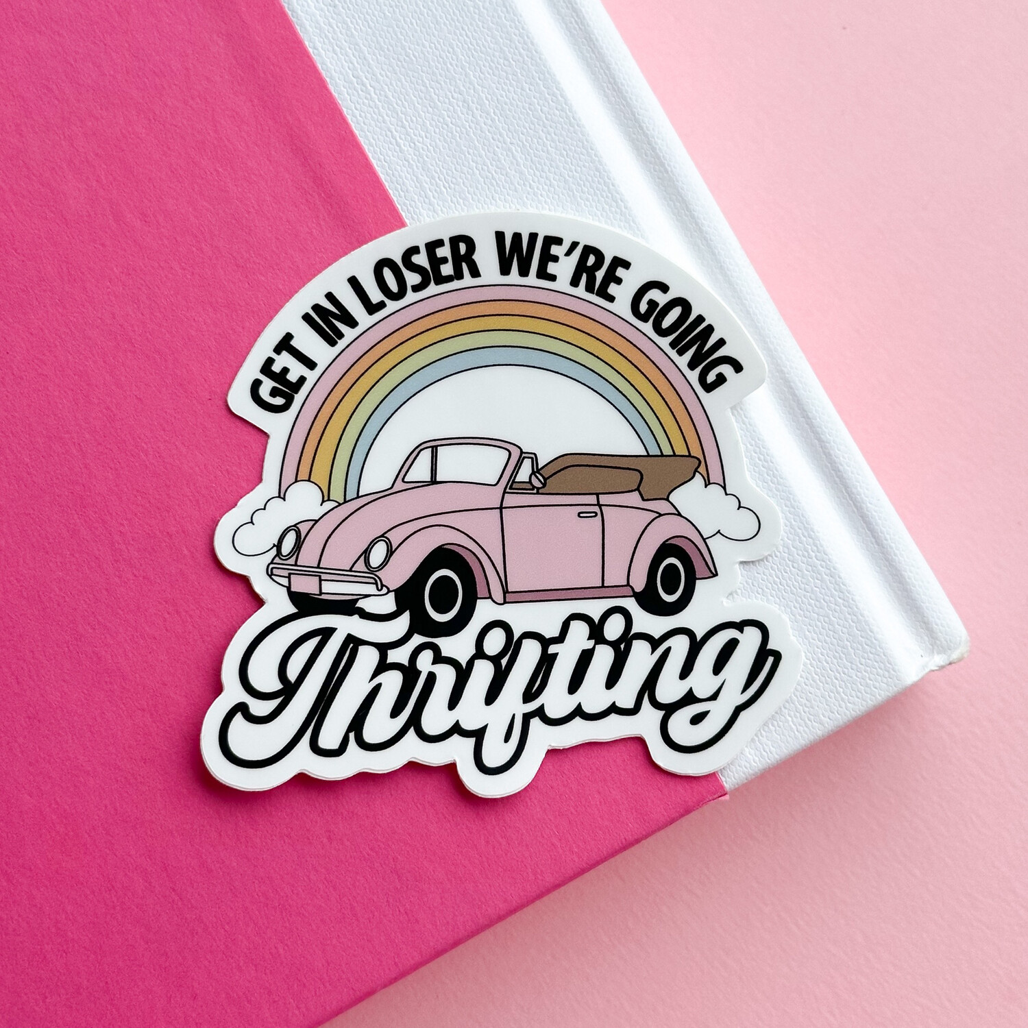 Thrifting | Weatherproof Sticker