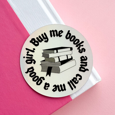 Buy Me Books | Weatherproof Sticker