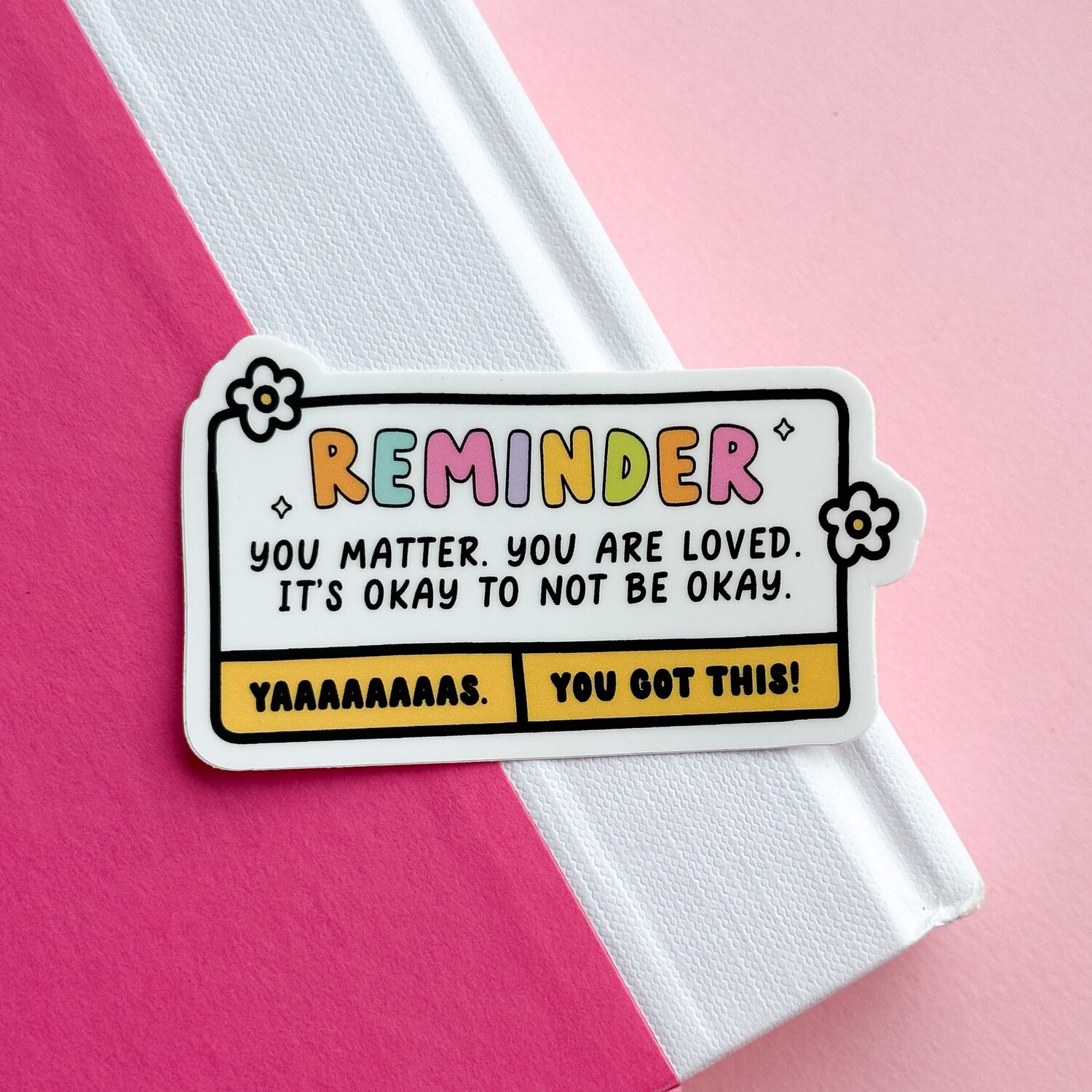 Reminder | Weatherproof Sticker