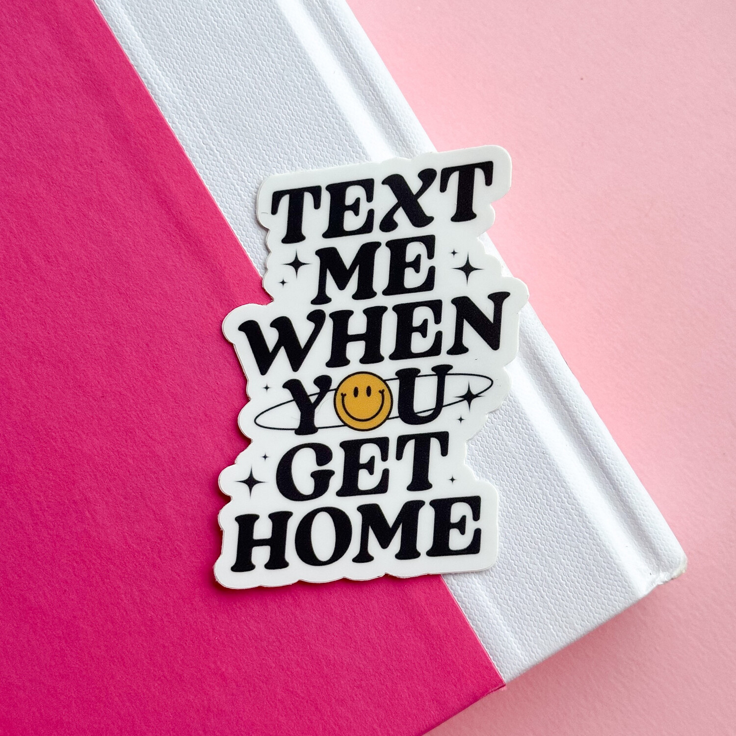 Text Me Weatherproof Sticker