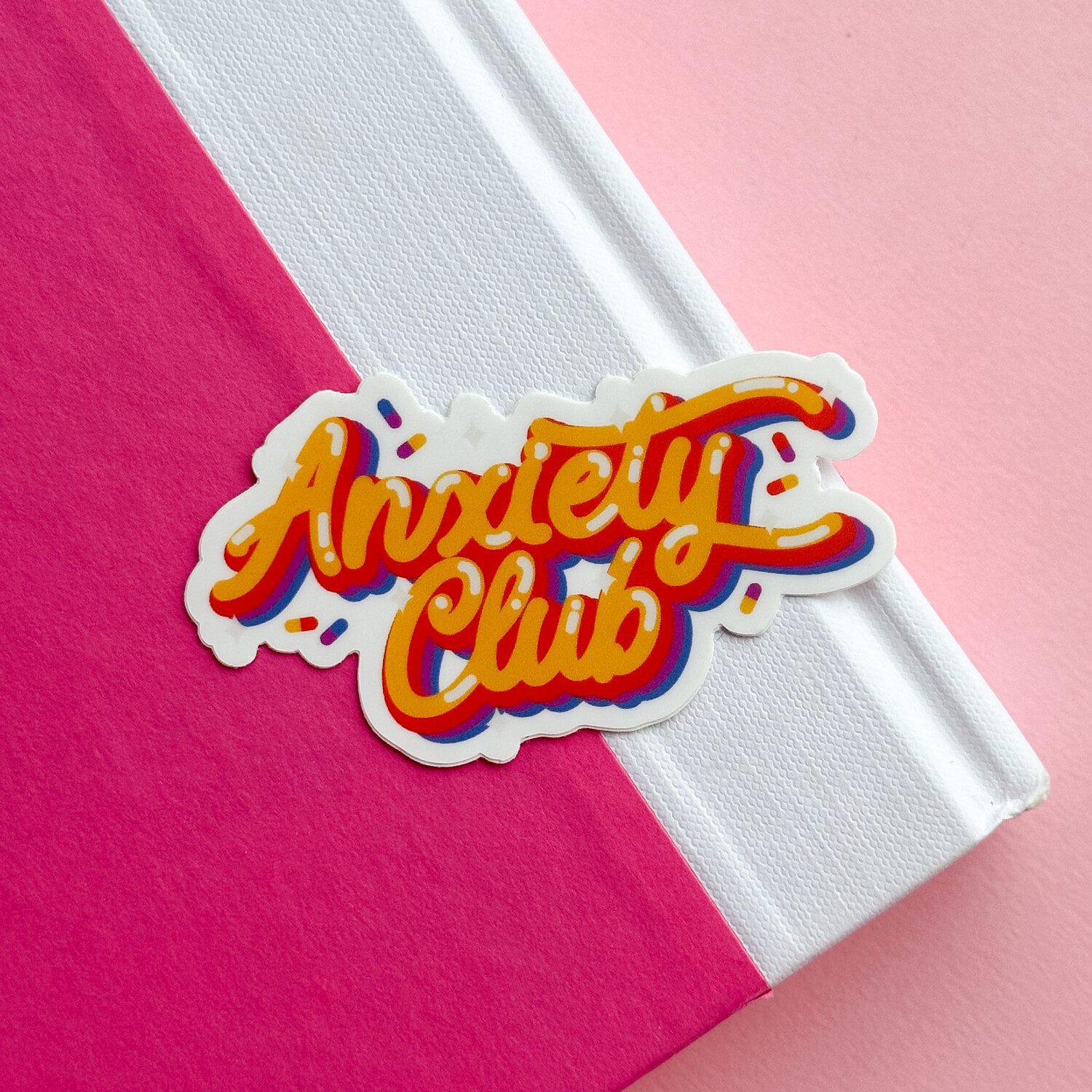 Anxiety Club Weatherproof Sticker