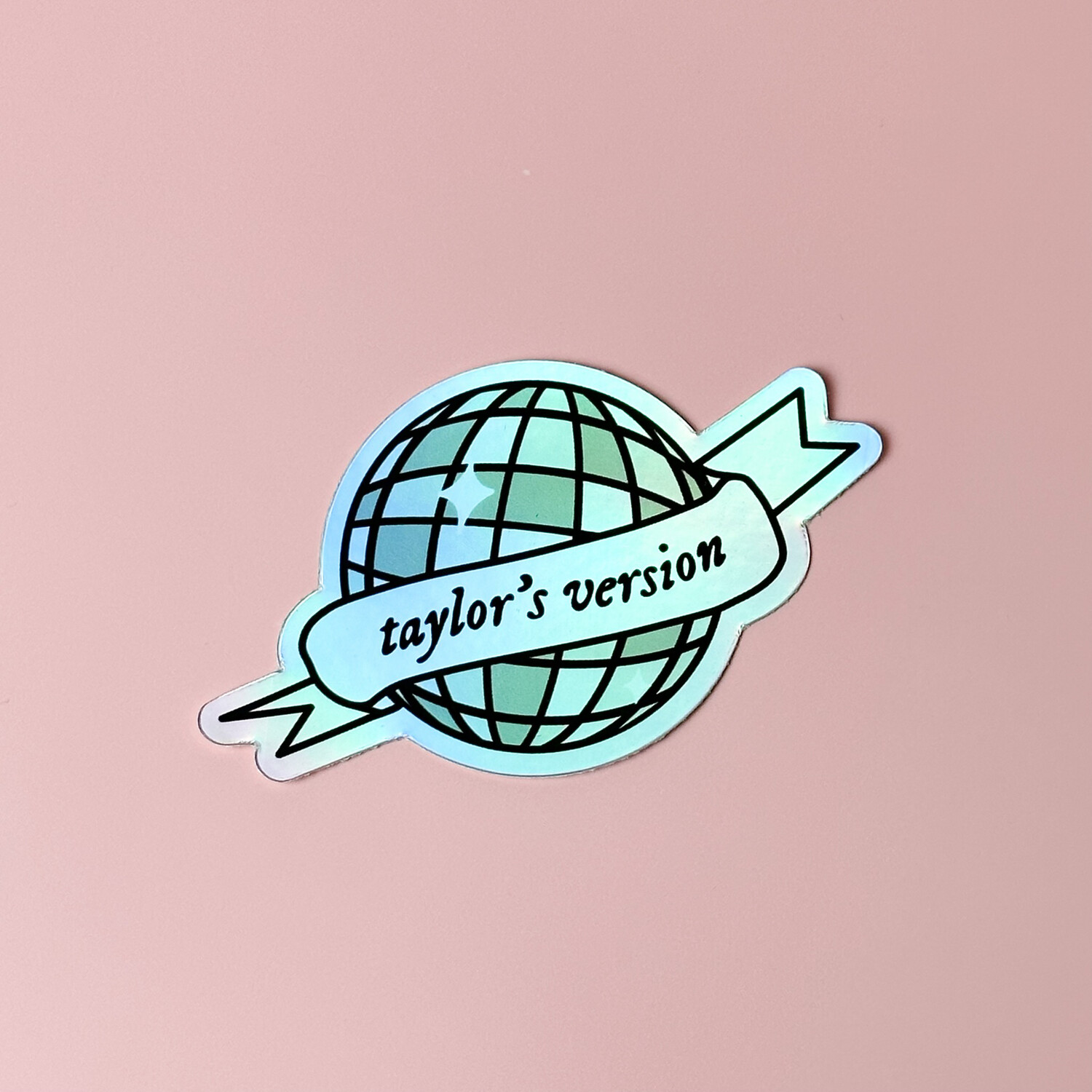 Taylor’s Version Holographic Disco Ball | Weatherproof Sticker