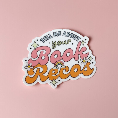 Book Recos | Weatherproof Sticker