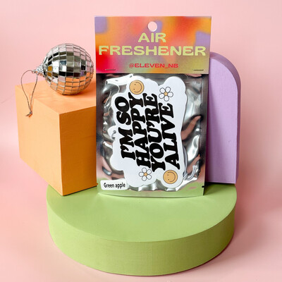 I’m So Happy You’re Alive | Air Freshener | Green Apple