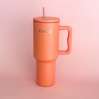 Peachy | 40 oz Tumbler with straw 3.0