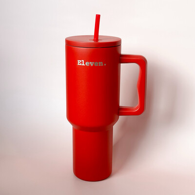 Cherry Red | 40 oz Tumbler with straw 3.0