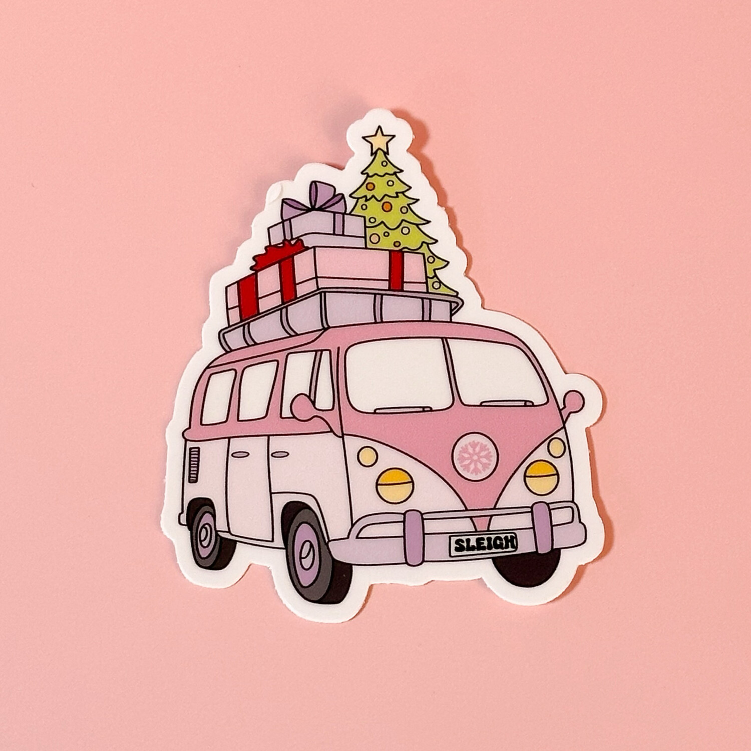 Christmas Van | Weatherproof Sticker
